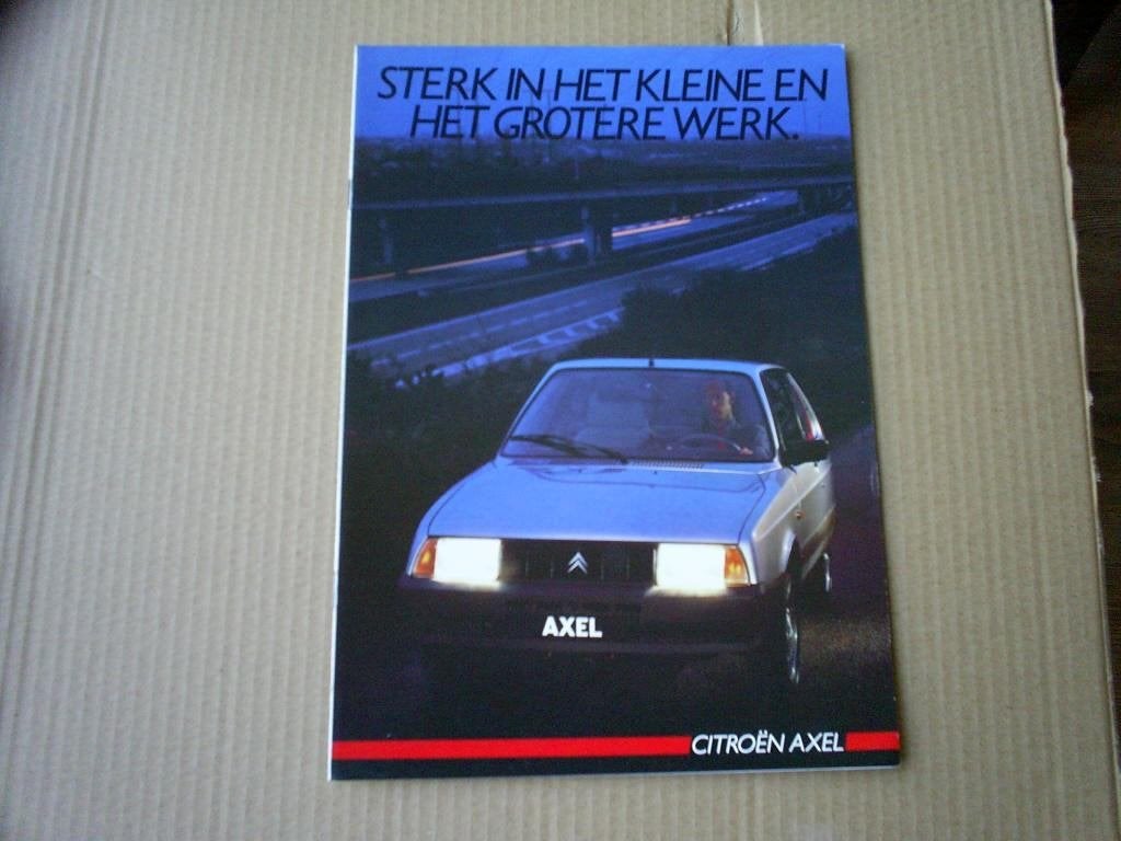 Citroen Axel 9 / 1985 8 pag. Sterk, Verzenden, Zo goed als nieuw, Citroën