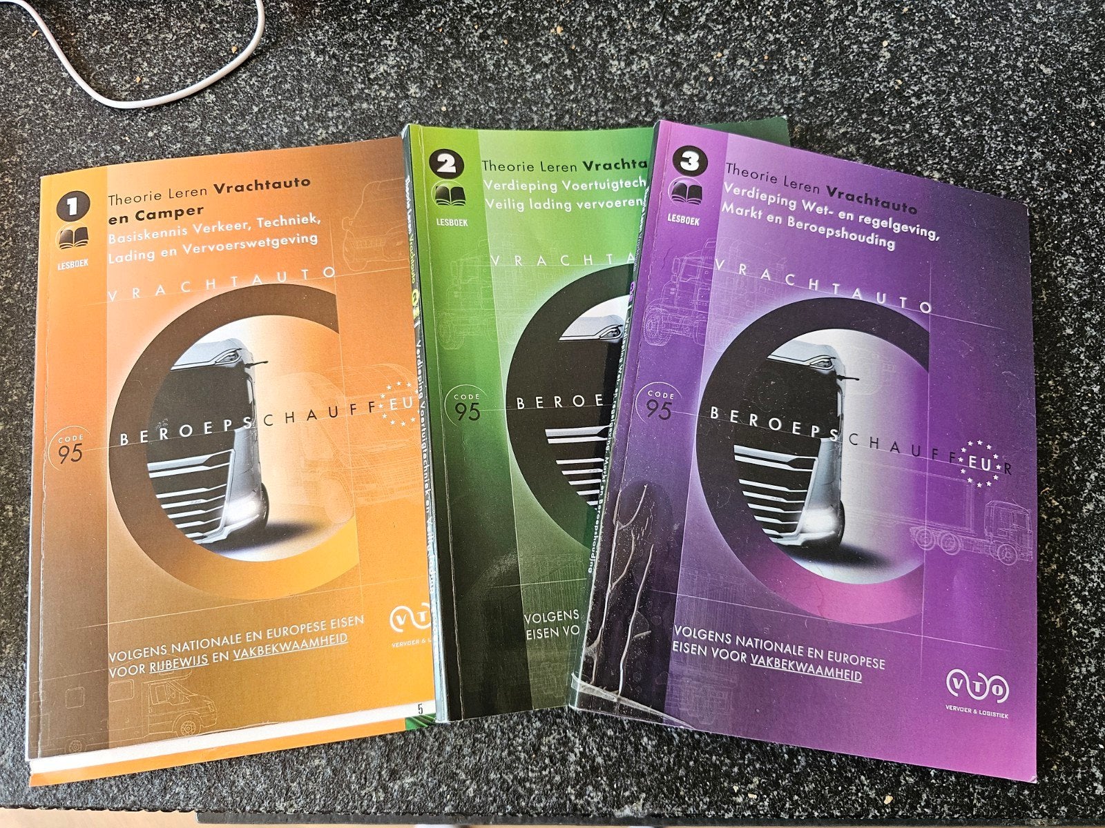 Theorie Leren Vrachtauto & Camper Code 95 (3 delen), Boeken, Studieboeken en Cursussen, Ophalen of Verzenden, Zo goed als nieuw