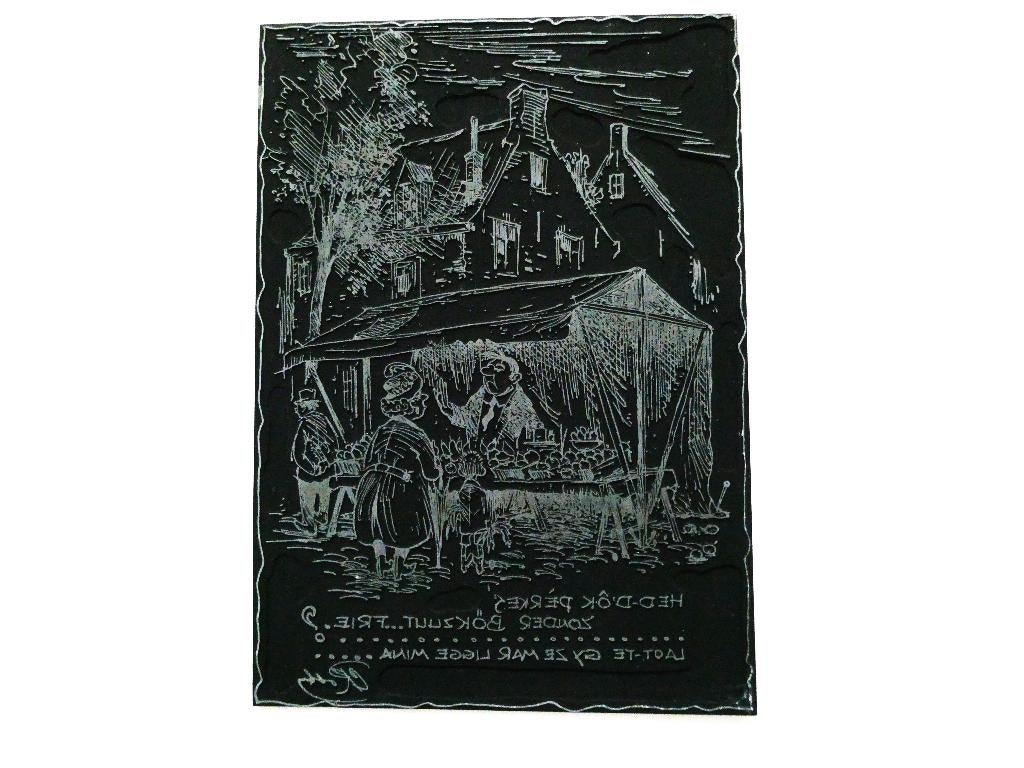 Stempel marktkraam fruitkraam markt kraam België, Ophalen of Verzenden