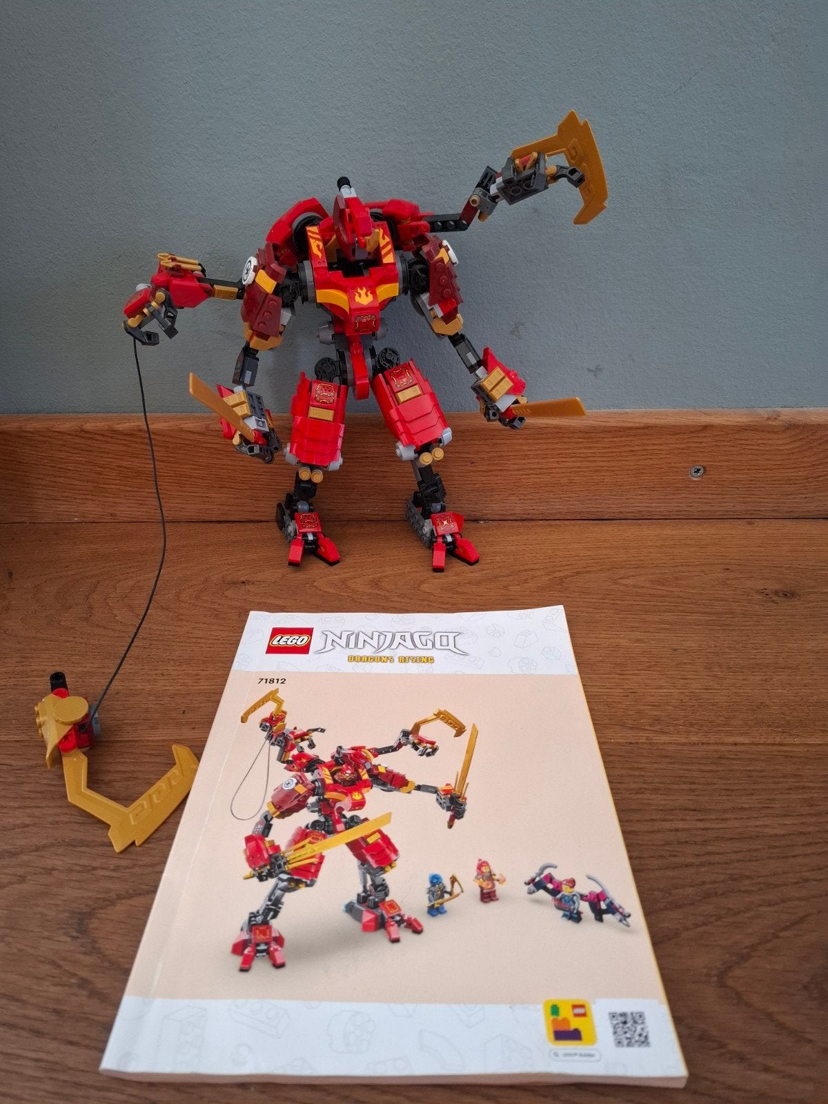 LEGO Ninjago 71812 Kai's Klimaat Mech - Zo goed als nieuw, Ophalen of Verzenden, Zo goed als nieuw