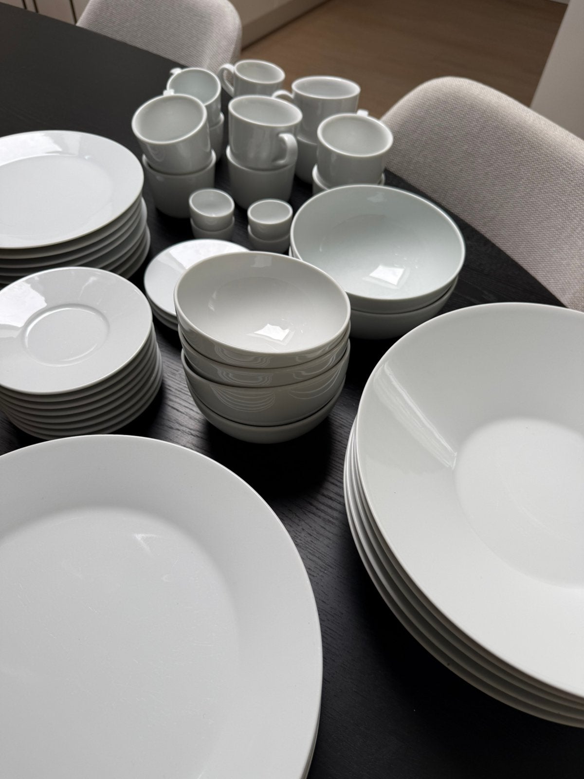 IKEA Wit Serviesset (38-delig inclusief schotels), Ophalen