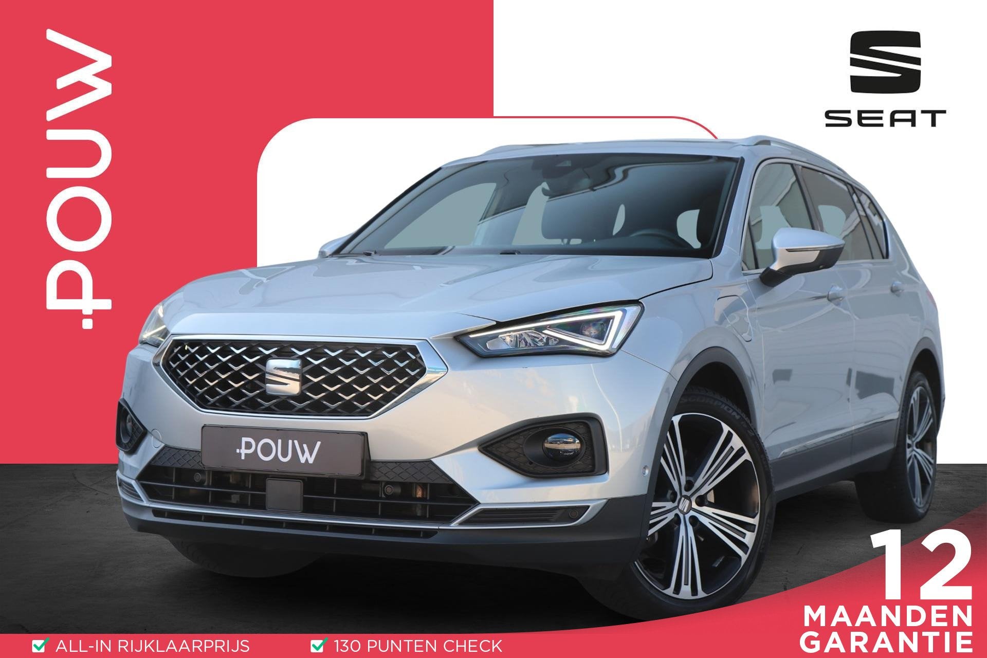SEAT Tarraco 1.4 TSI e-Hybrid 245pk PHEV Xcellence | Trekhaa, 12 maanden, Euro 6, 4 cilinders, Alcantara