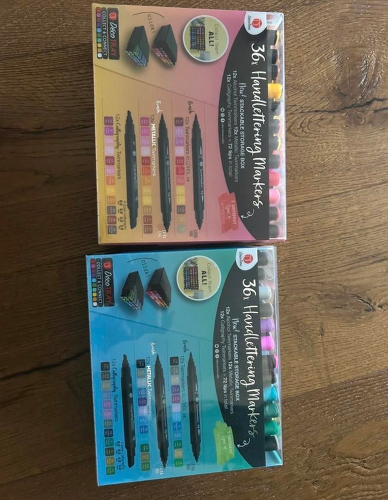 Handlettering Markers - DecoTime Set, Ophalen of Verzenden, Zo goed als nieuw, Potlood of Stift
