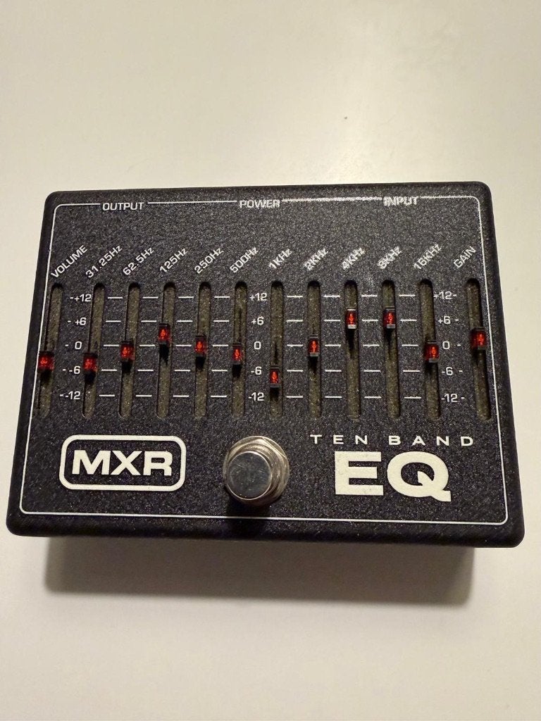 MXR ten band EQ pedaal, evt. met adapter, Muziek en Instrumenten, Ophalen, Zo goed als nieuw, Equalizer