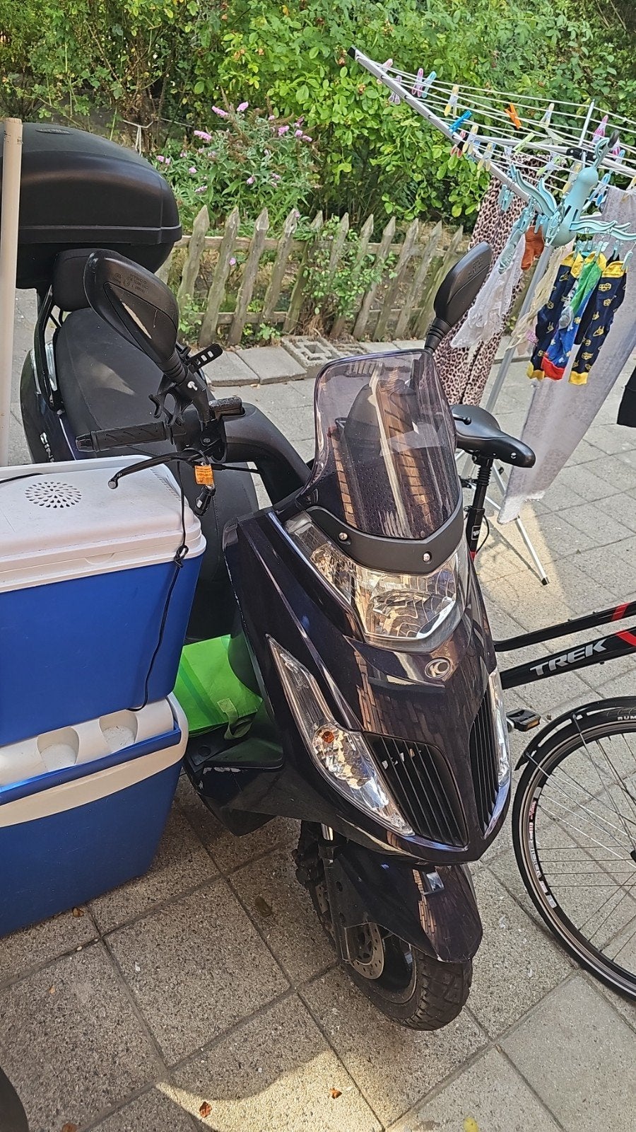 Kymco Dink 50 scooter met topkoffer, Gebruikt, Kymco, Maximaal 45 km/u, Ophalen of Verzenden