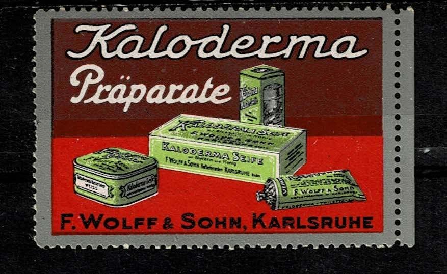 sluitzegel Duitsland KALODERMA, Ophalen of Verzenden, Overige thema's