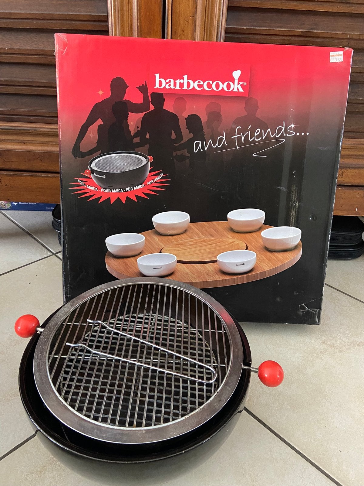 Barbecook met draaiplateau en bakjes, Ophalen, Zo goed als nieuw