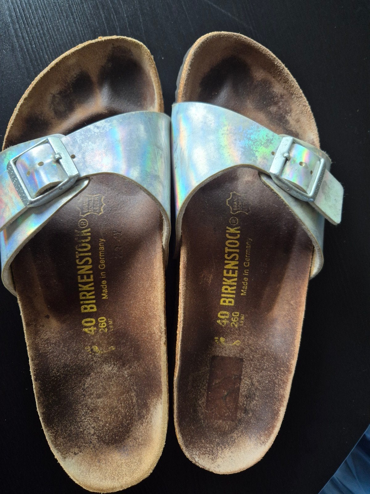 Birkenstock 40, Overige kleuren, Gedragen, Birkenstock, Sandalen of Muiltjes