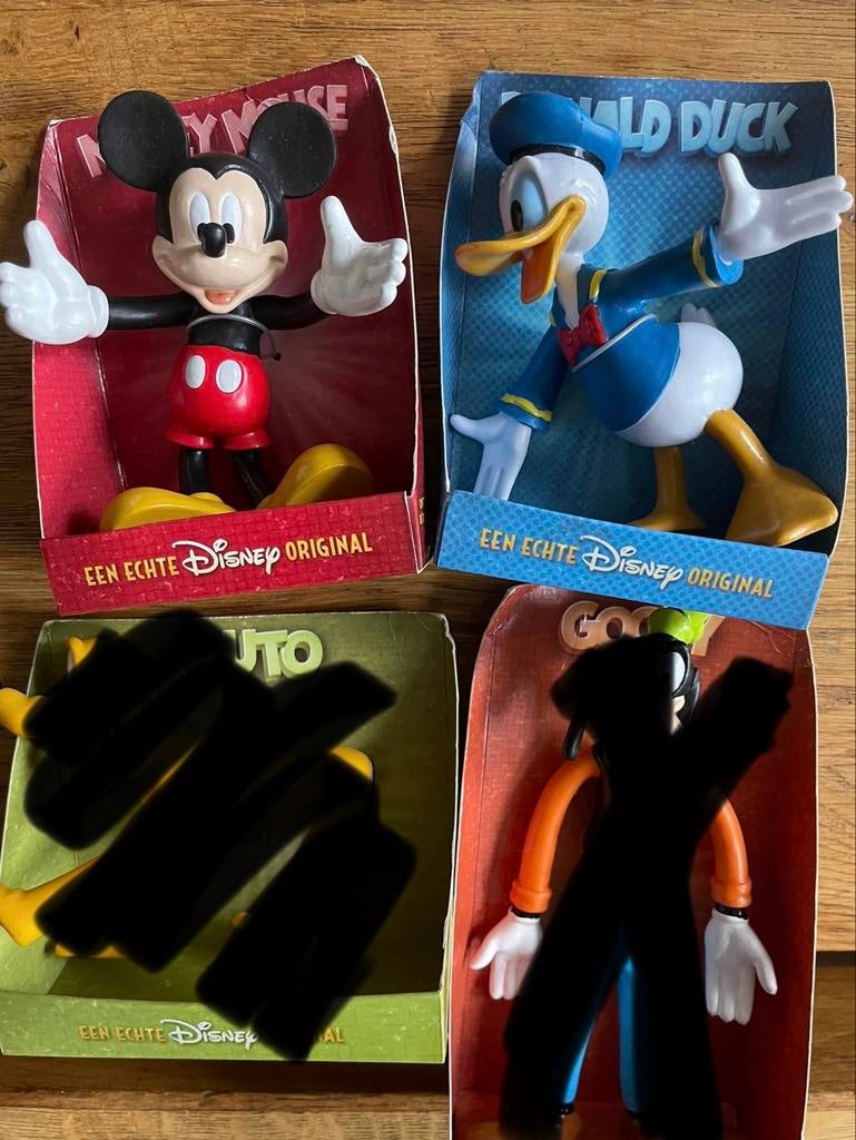 Mickey Mouse en Donald Duck Disney figuren 2011 AH actie, Ophalen of Verzenden, Mickey Mouse, Zo goed als nieuw, Beeldje of Figuurtje