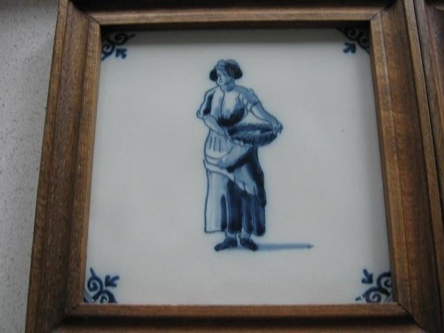 Blauwe Makkum Tegels, Antiek en Kunst, Ophalen of Verzenden