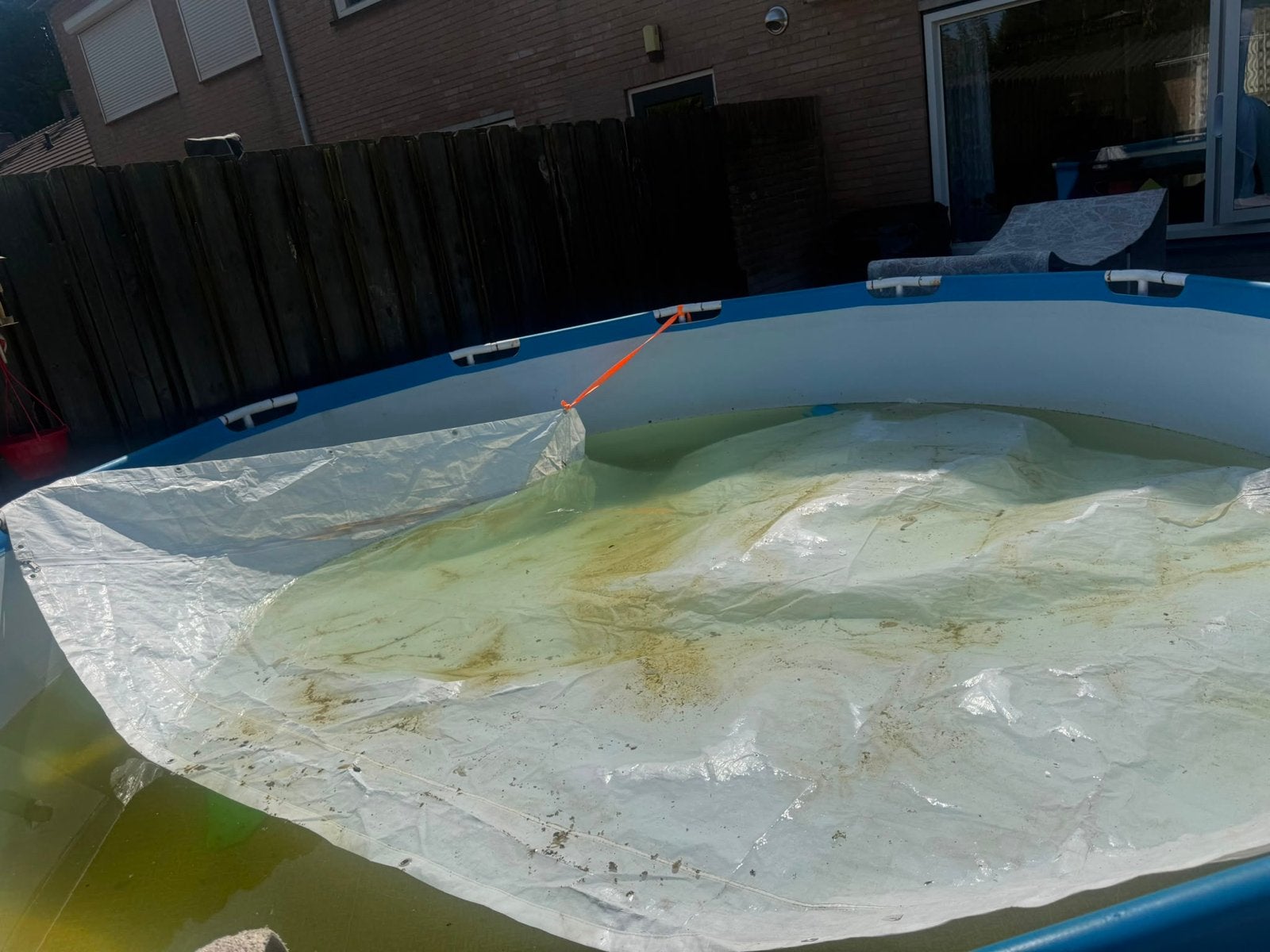 Groot opzetzwembad - Ideaal voor de zomer!, Tuin en Terras, Zwembaden, Ophalen, Gebruikt, 80 tot 120 cm, Rond
