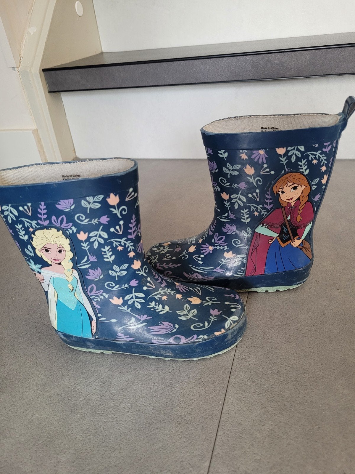 Meisjes laarzen maat 27 - Frozen Elsa en Anna, Gebruikt, Meisje, Ophalen of Verzenden, Laarzen