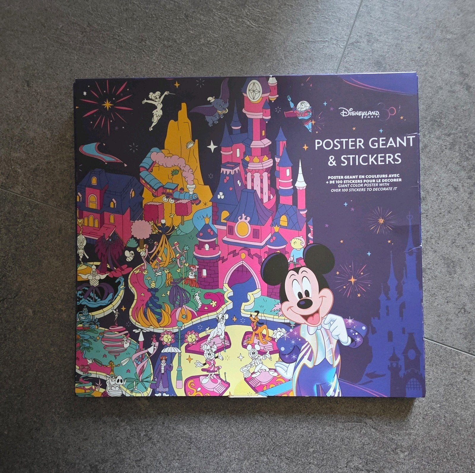 Disney Store Disneyland Parijs poster met stickers NIEUW, Ophalen of Verzenden, Nieuw