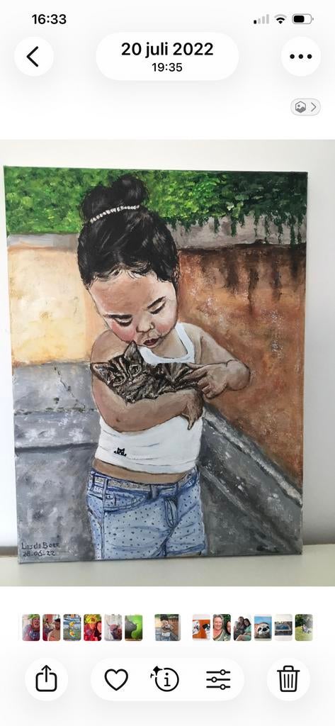 Meisje met een kitten, Ophalen of Verzenden