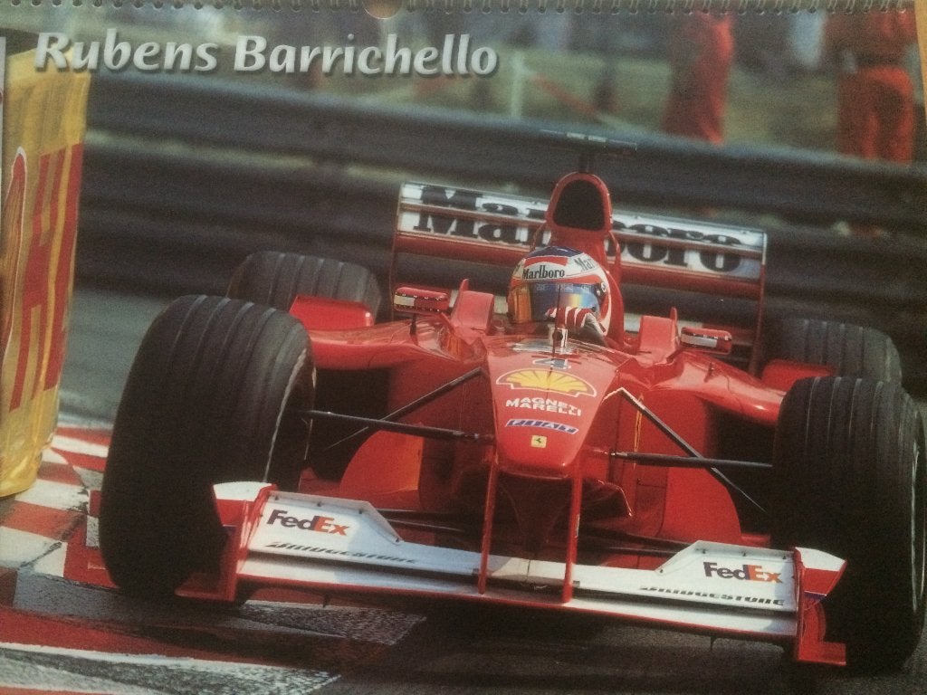 P.008 / Mooie vintage F1 Poster kalender (2001) Formule1, Rechthoekig Liggend, Ophalen of Verzenden, Zo goed als nieuw, Sport