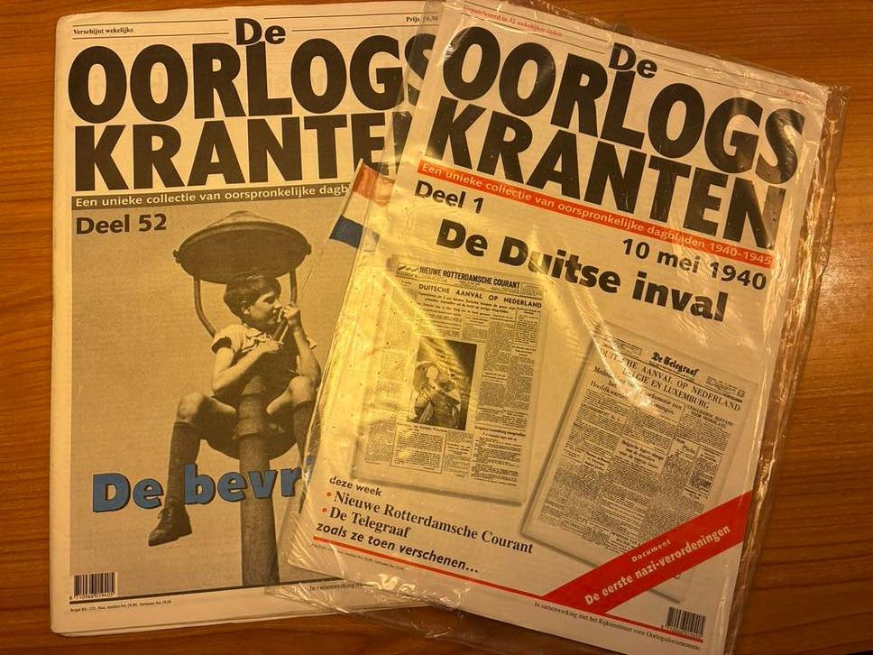 De Oorlogskranten compleet, deel 1 t/m 52 (1940-1945), Ophalen of Verzenden, Zo goed als nieuw, Krant