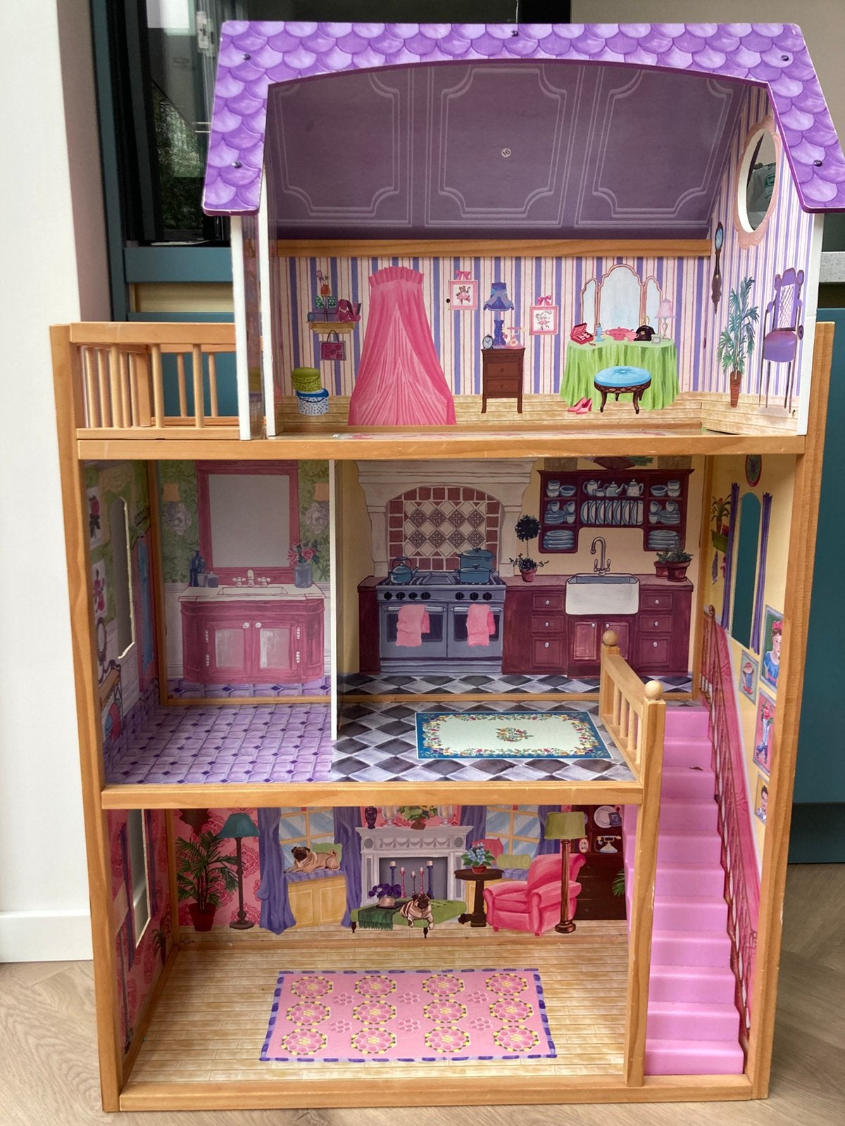 Barbie poppenhuis, Ophalen, Zo goed als nieuw, Poppenhuis