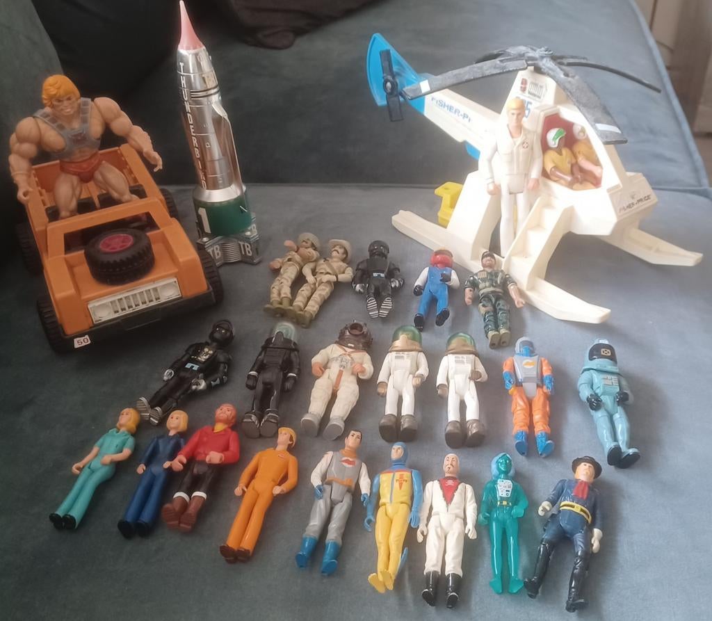 Partij oude speelgoed actiefiguren Fisher Price adventure, Ophalen of Verzenden, Gebruikt