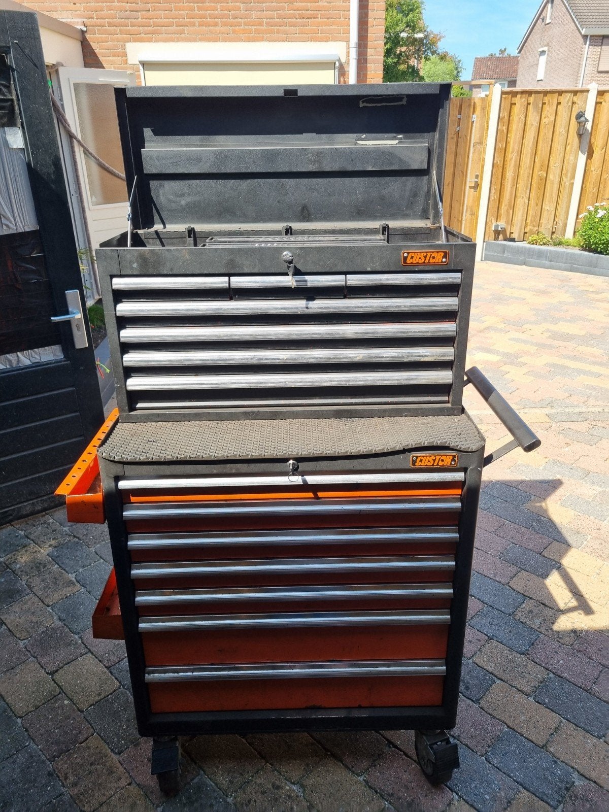 custor Gereedschapswagen met uitgebreide gereedschapsset, Auto diversen, Autogereedschap, Ophalen, Gebruikt