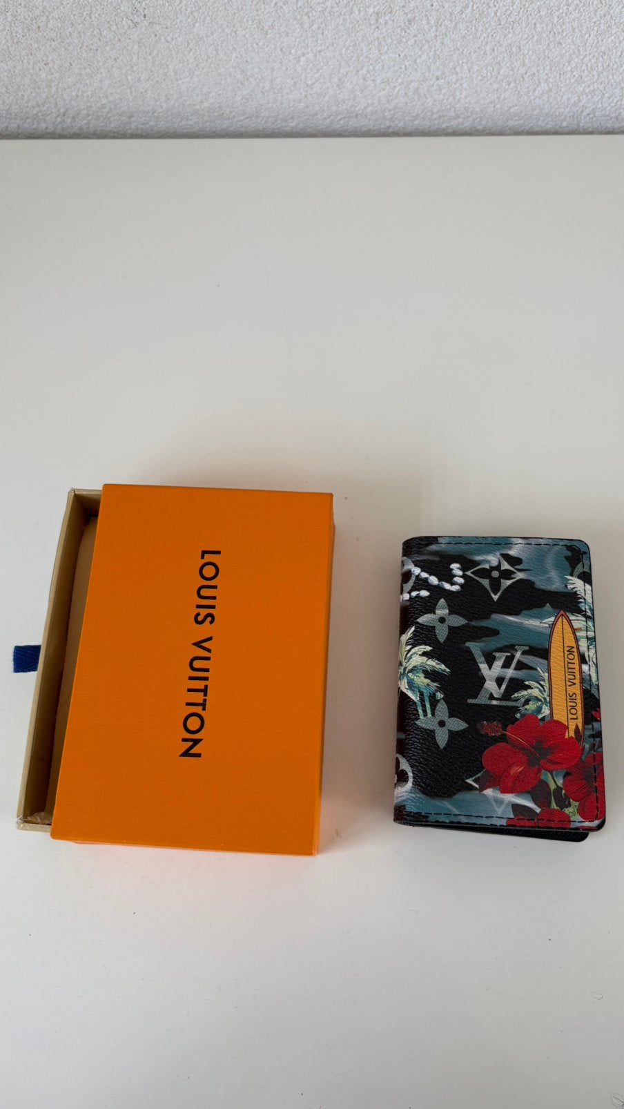 Pocket Organizer Cardholder Wallet Surfin Navy Blue, Ophalen of Verzenden, Nieuw, Blauw, Leer