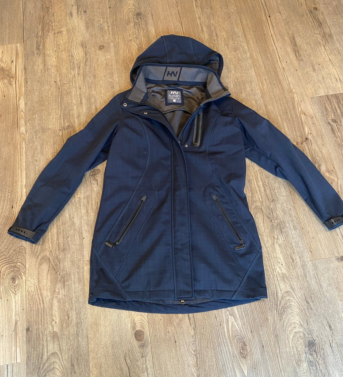 Human Nature Softshell Jas Dames Maat L Blauw, Ophalen of Verzenden, Zo goed als nieuw, Maat 42/44 (L), Blauw