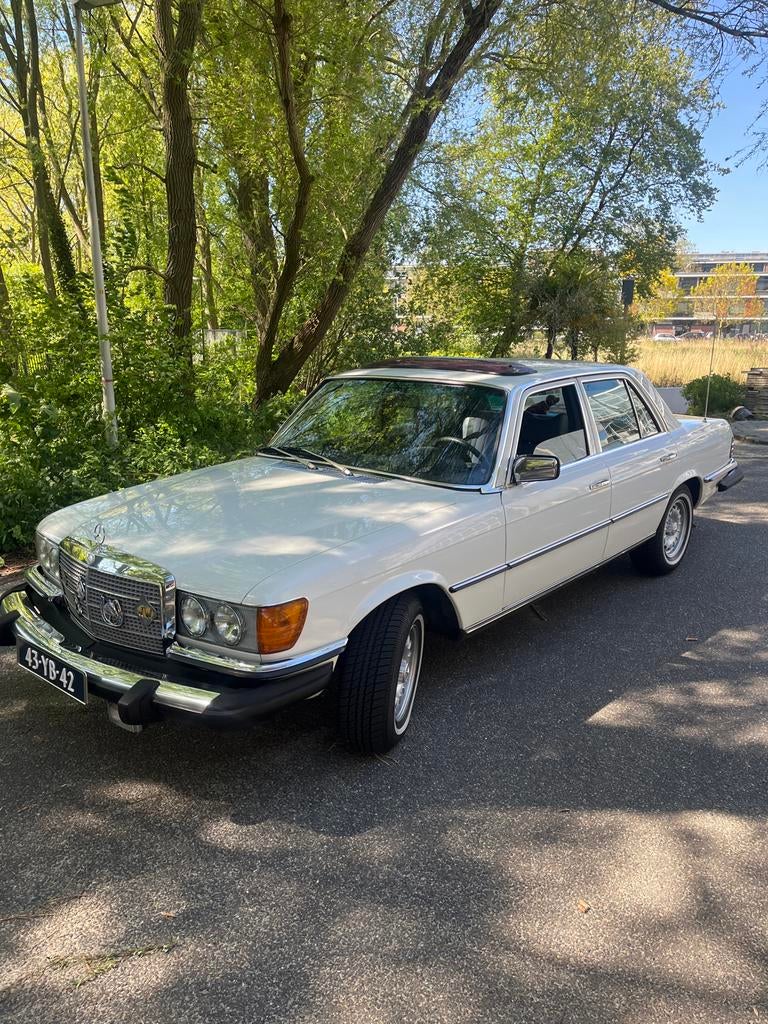 Mercedes-Benz S-Klasse 2.7 280 S 1976 Wit, Automaat, Achterwielaandrijving, Leder en Stof, Wit