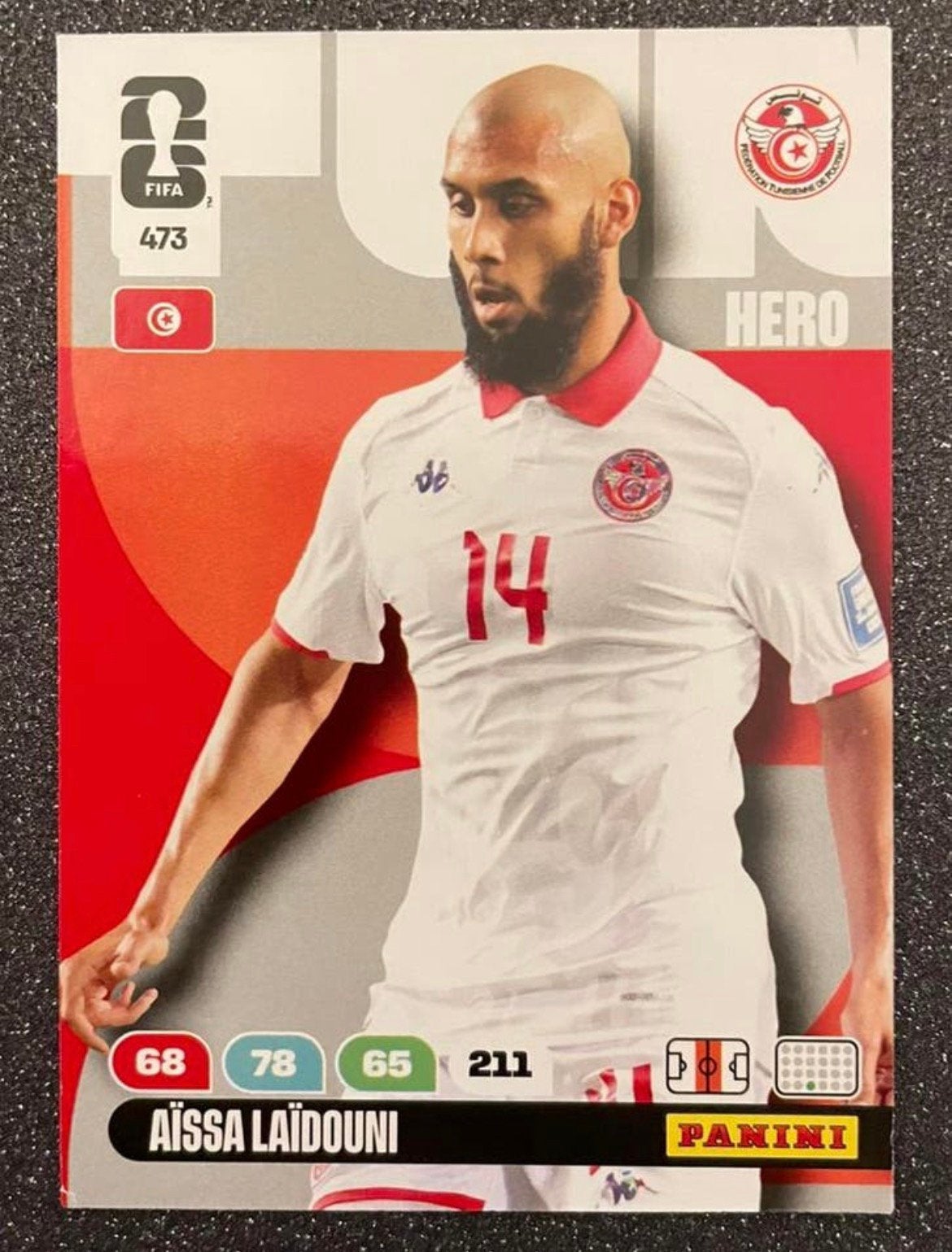 Panini WORLD CUP 2026    LAÏDOUNI    TUNESIA, Hobby en Vrije tijd, Stickers en Plaatjes, Verzenden, Zo goed als nieuw, Plaatje