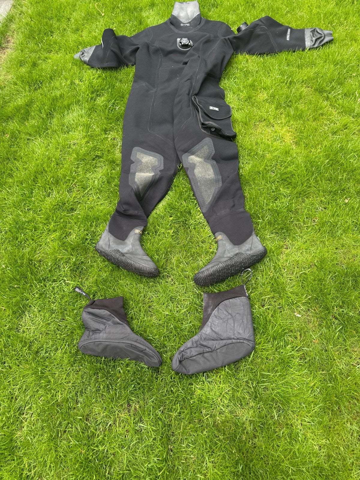 Dames Bare XCS2 Pro Dry Droogpak duiken - Maat XL (F), Watersport en Boten, Ophalen, Zo goed als nieuw, Duikpak