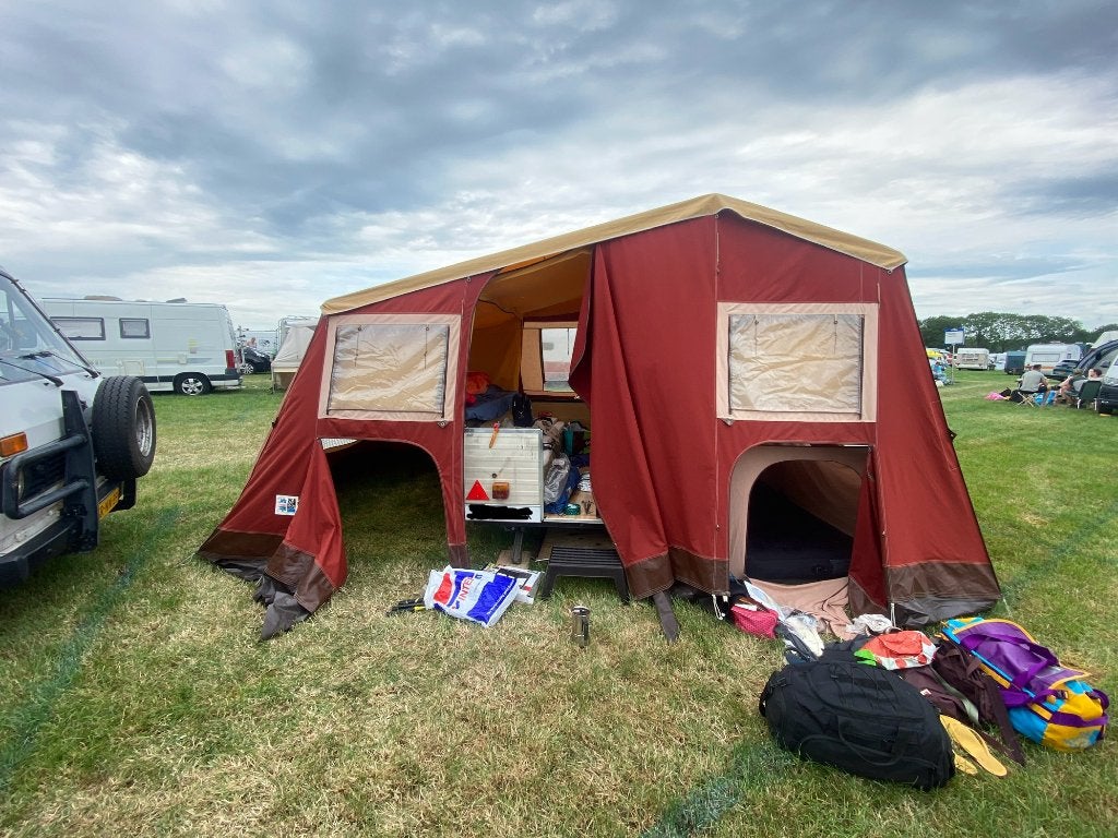 Walker Vouwwagen 6 persoons, Caravans en Kamperen, Vouwwagens, Ophalen, Overige kleuren, Tot en met 6, Overige merken