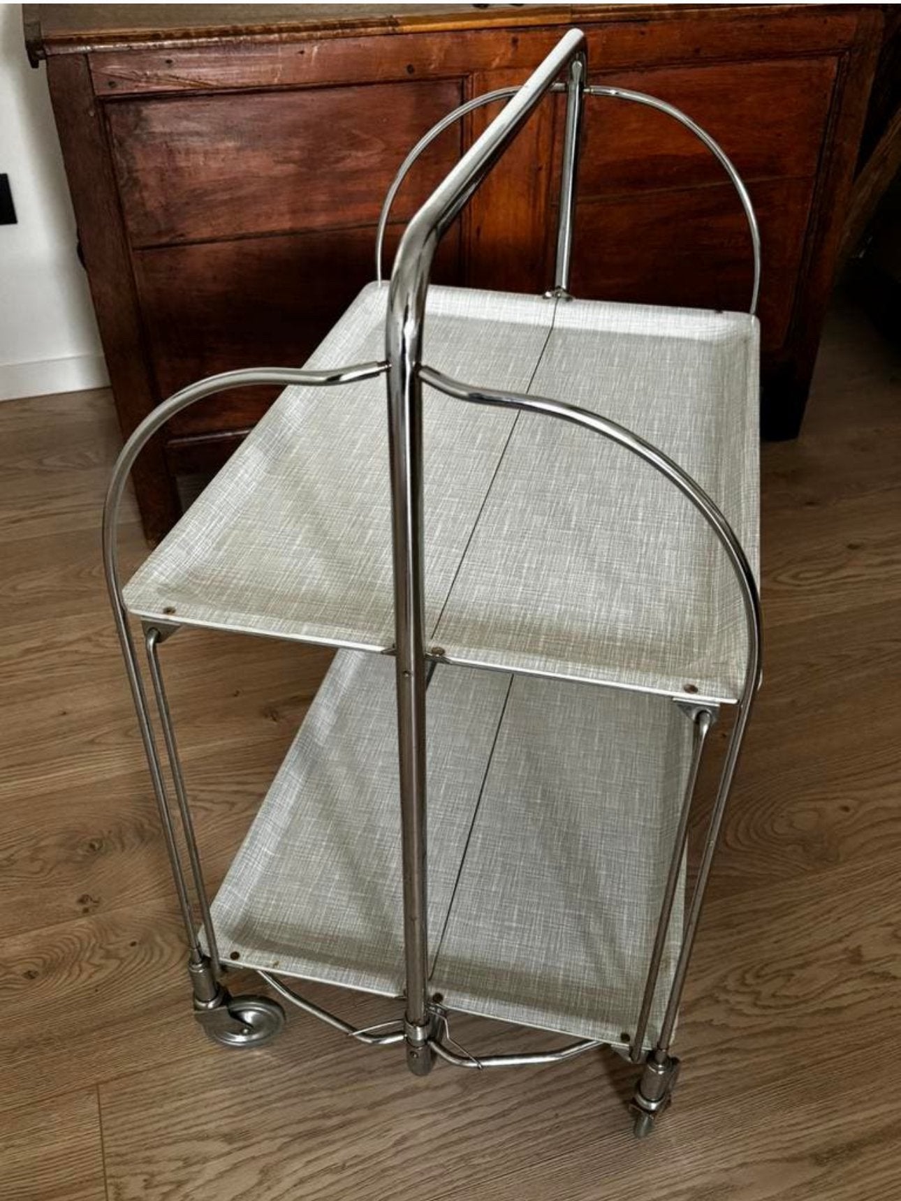 Trolley inklapbaar met wielen. Merk Gerlinol., Ophalen of Verzenden, Zo goed als nieuw
