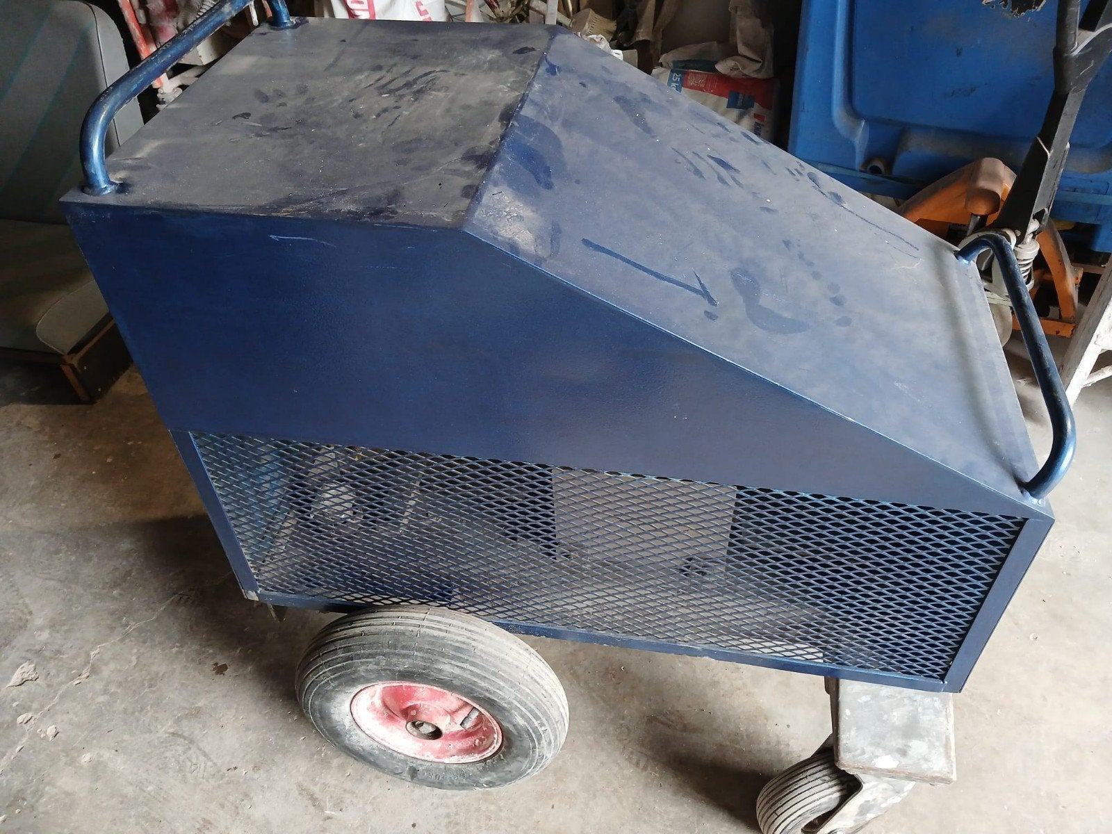 Spackspuit compressor hama quincy tank, Gebruikt, 10 bar of meer, Ophalen of Verzenden, 25 tot 100 liter
