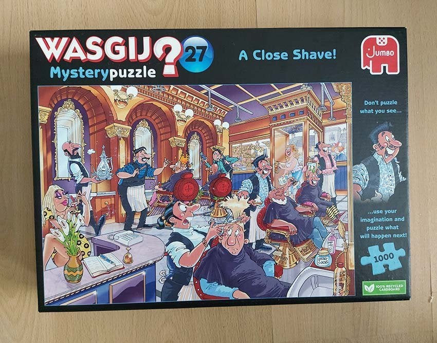 Wasgij puzzel 1000 stukjes mystery 27-vlam in de pan, Ophalen, 500 t/m 1500 stukjes, Zo goed als nieuw, Legpuzzel