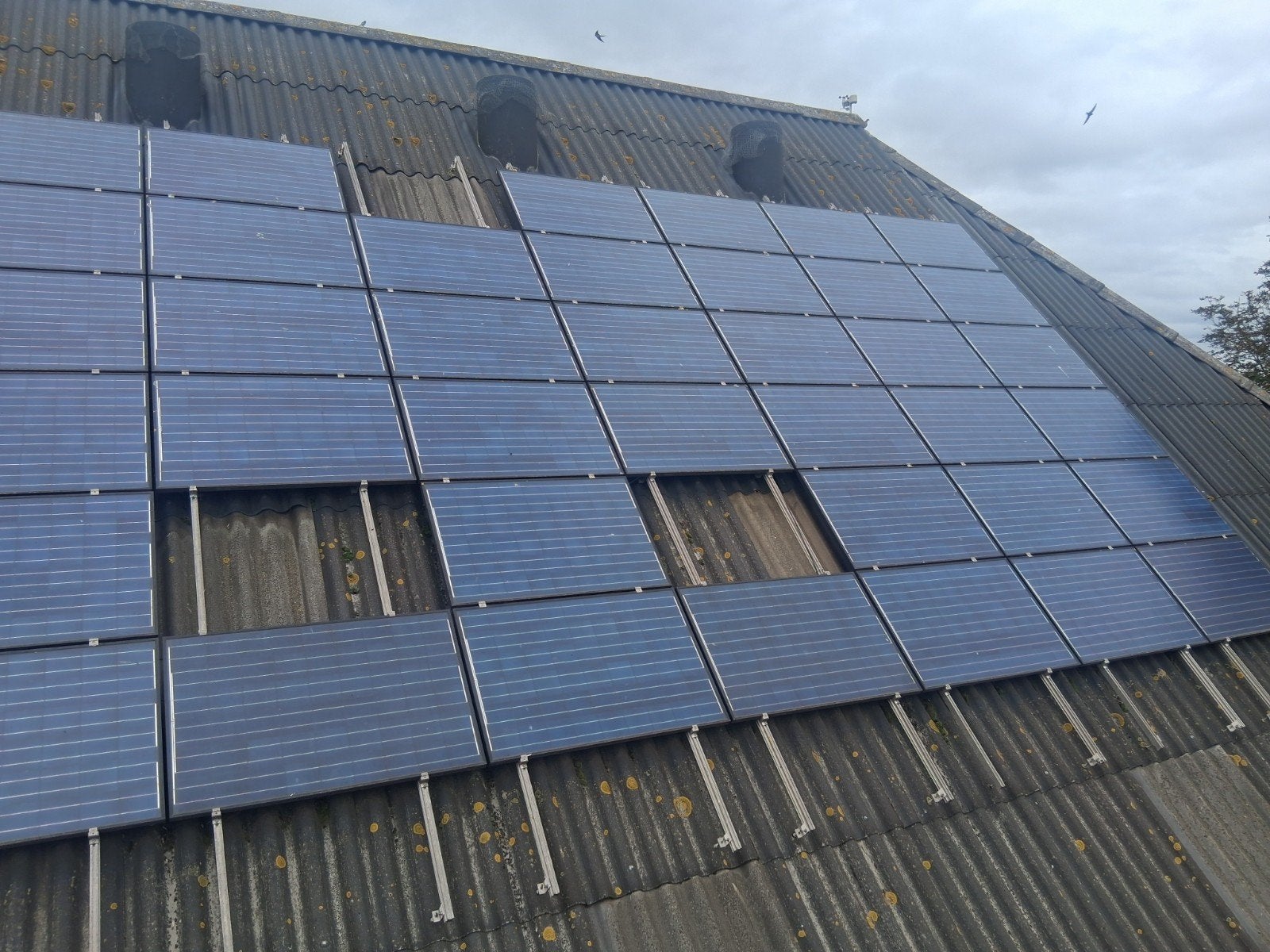 72 zonnepanelen, 205 WP + omvormers en bevestiging, Doe-het-zelf en Verbouw, Zonnepanelen en Toebehoren, Ophalen, Gebruikt, Paneel
