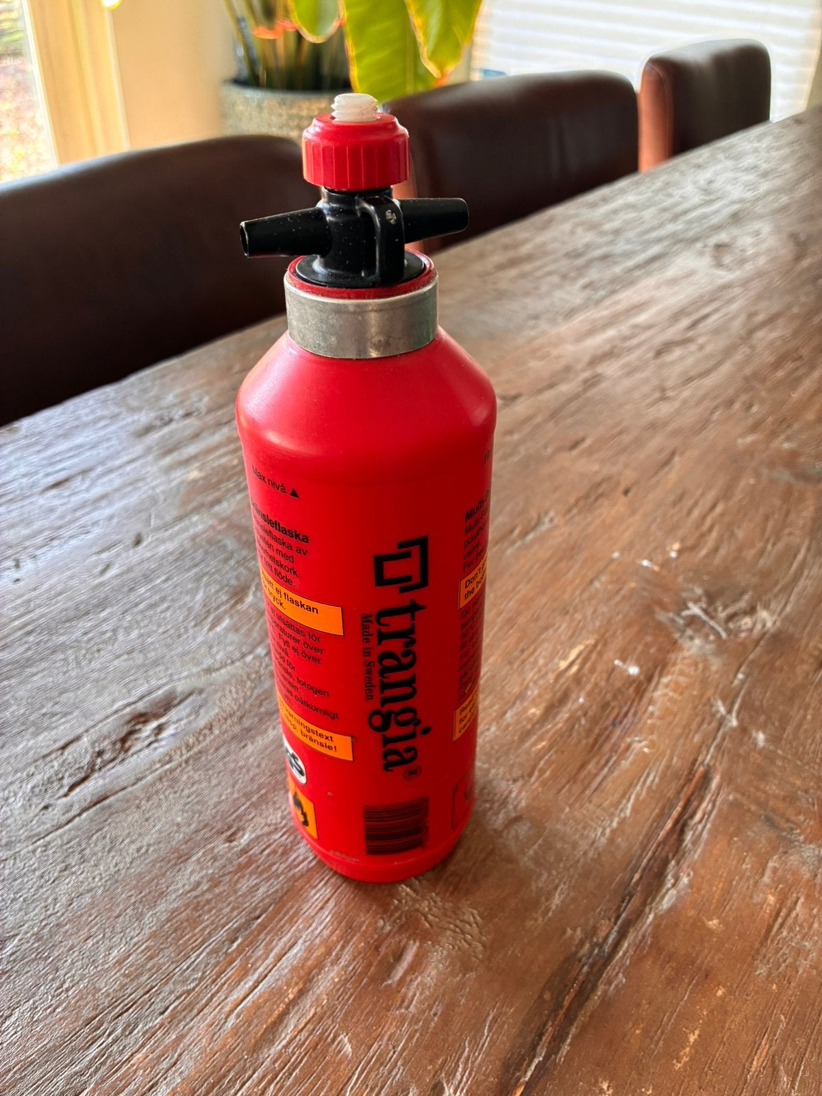 Nette Trangia multi-fuel bottle / brandstoffles, Caravans en Kamperen, Ophalen of Verzenden, Zo goed als nieuw