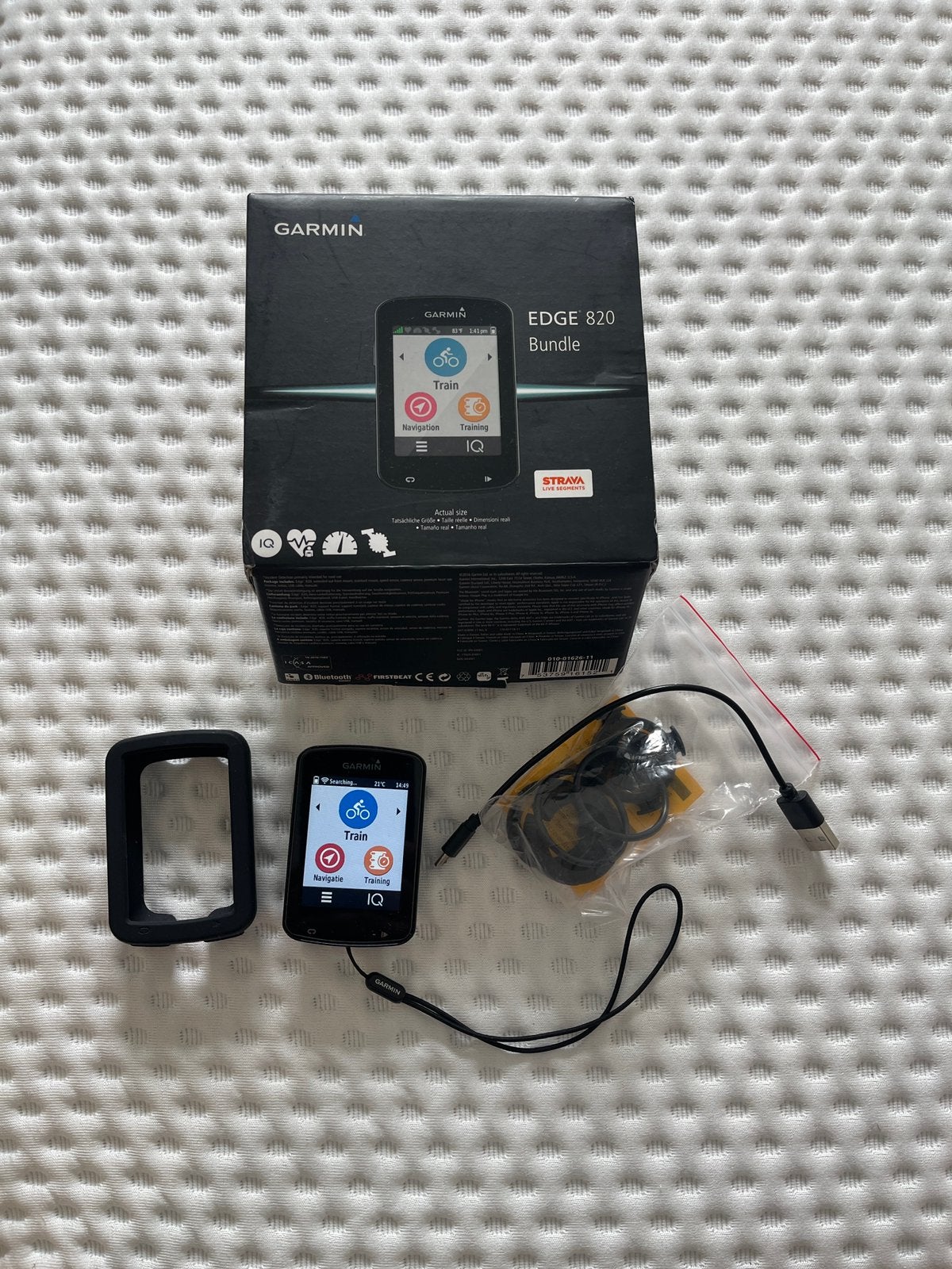 Garmin Edge 820 GPS fietscomputer geen kras goed batterijdur, Fietsen en Brommers, Fietsaccessoires | Fietscomputers, Ophalen of Verzenden