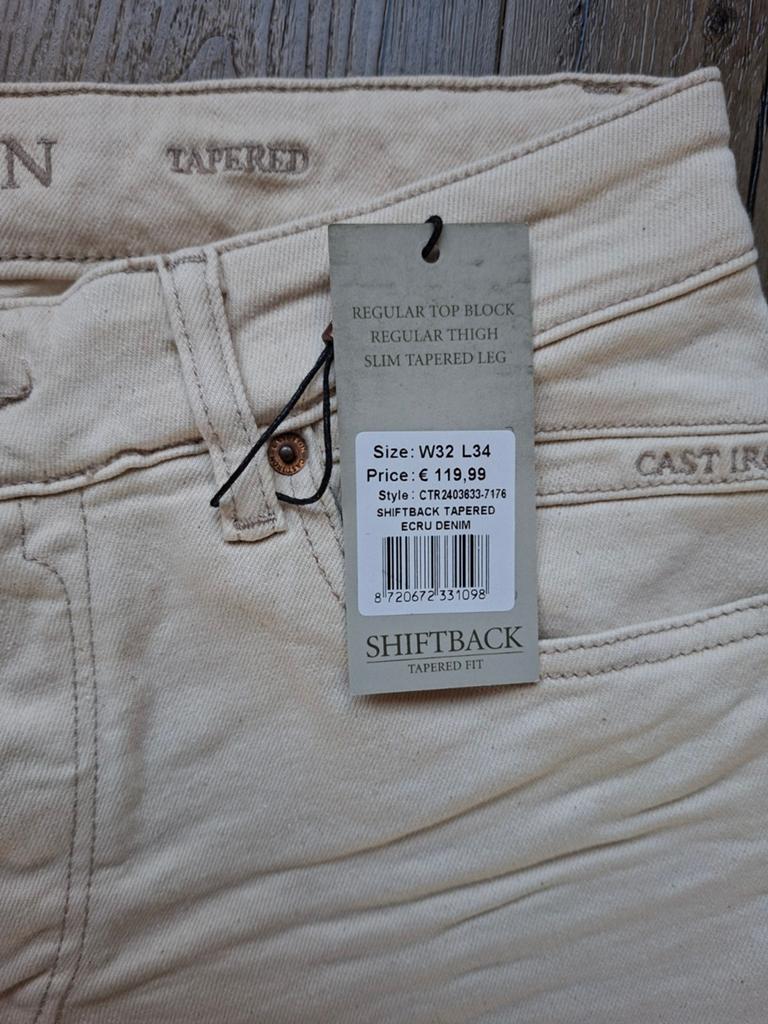 CAST IRON Shiftback jeans W32 L34, Wit, Nieuw, W32 (confectie 46) of kleiner, Ophalen of Verzenden