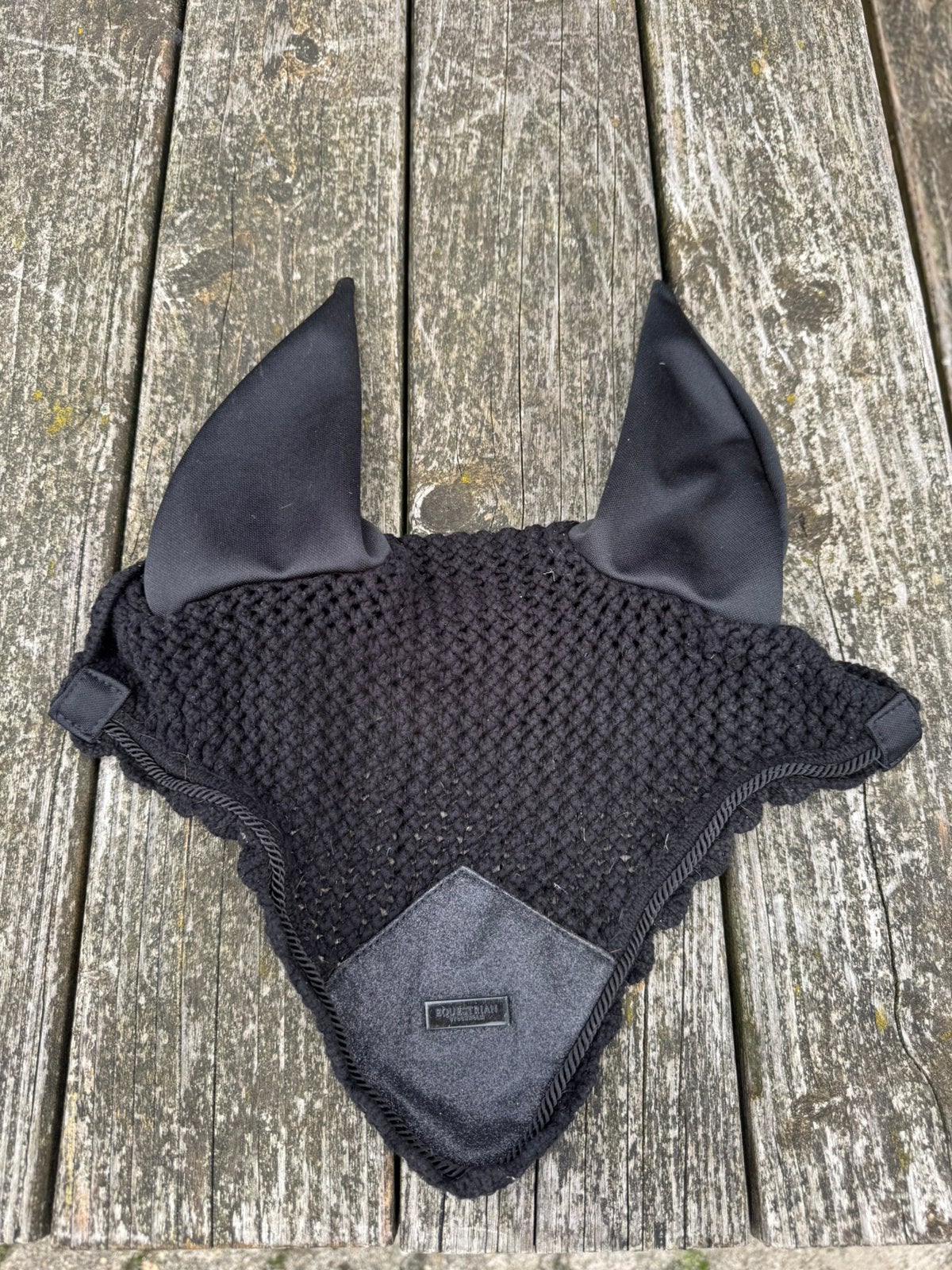 Equestrian stockholm oornetje zwart met glitter, Ophalen of Verzenden, Zo goed als nieuw, Dressuur