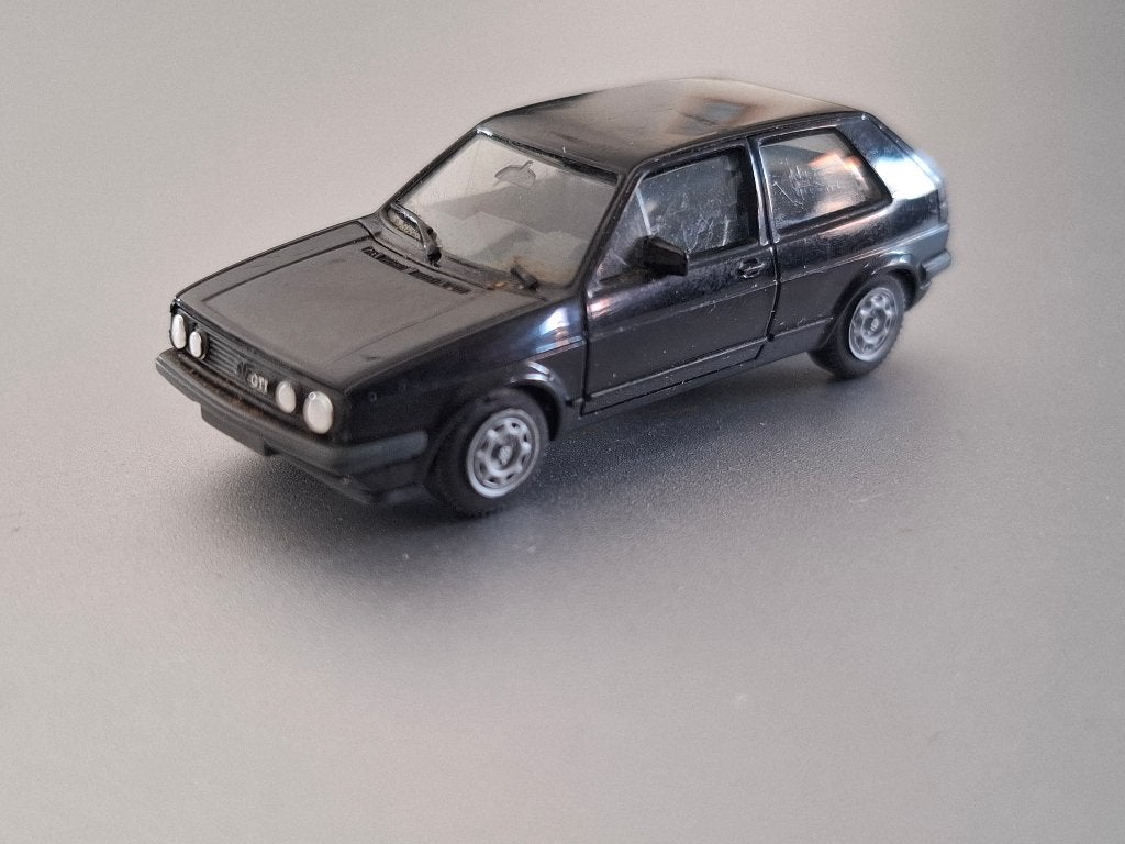 1:87 Volkswagen VW Golf GTI 2 zwart Herpa € 4,50, Verzenden, Zo goed als nieuw, Auto, Herpa