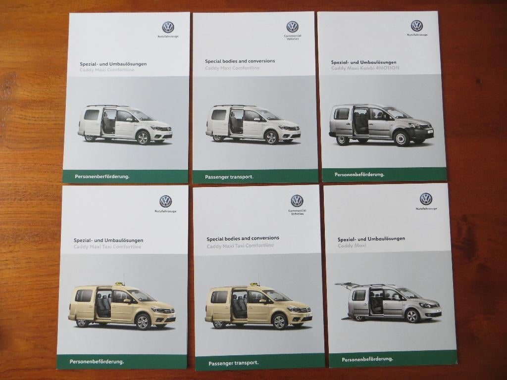 Volkswagen informatiekaarten: Caddy Maxi, Caddy Maxi, Taxi, Ophalen of Verzenden, Nieuw, Volkswagen