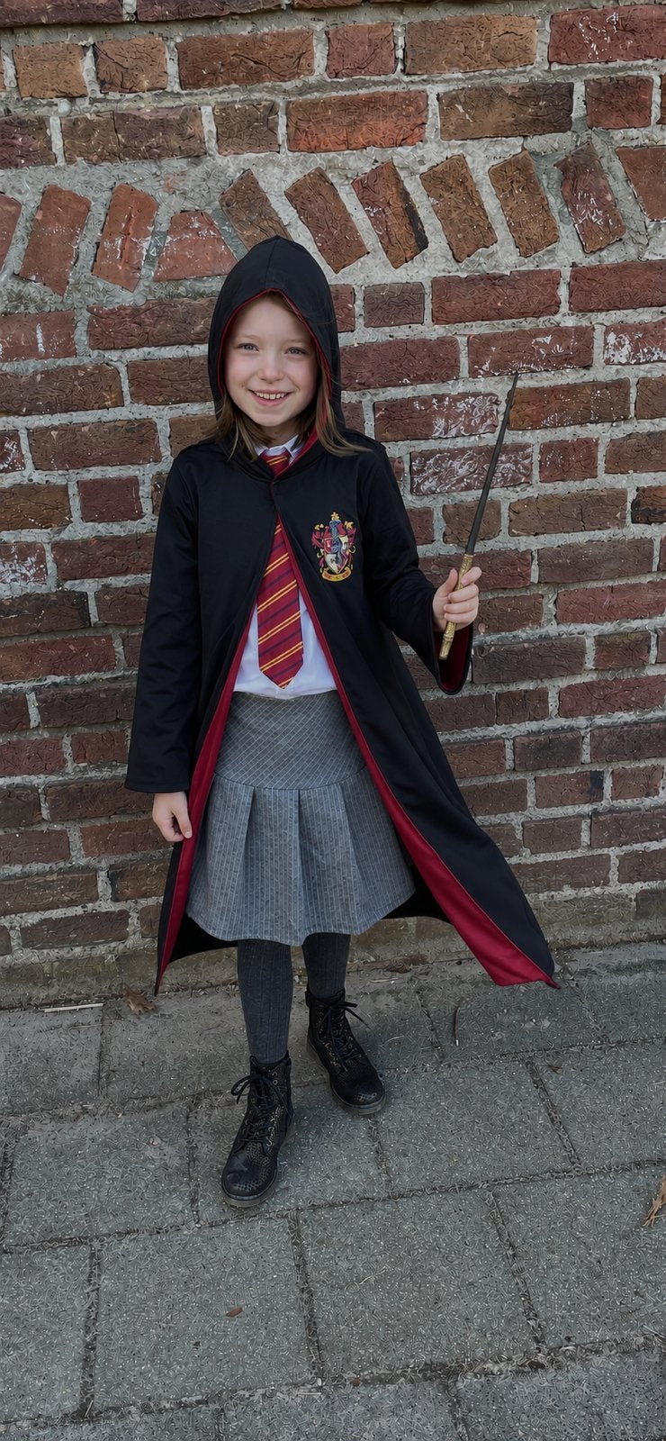 Grijs rokje + maillot Hermelien / Harry Potter maat 134/140, Ophalen of Verzenden, Zo goed als nieuw, 134 t/m 140, Meisje