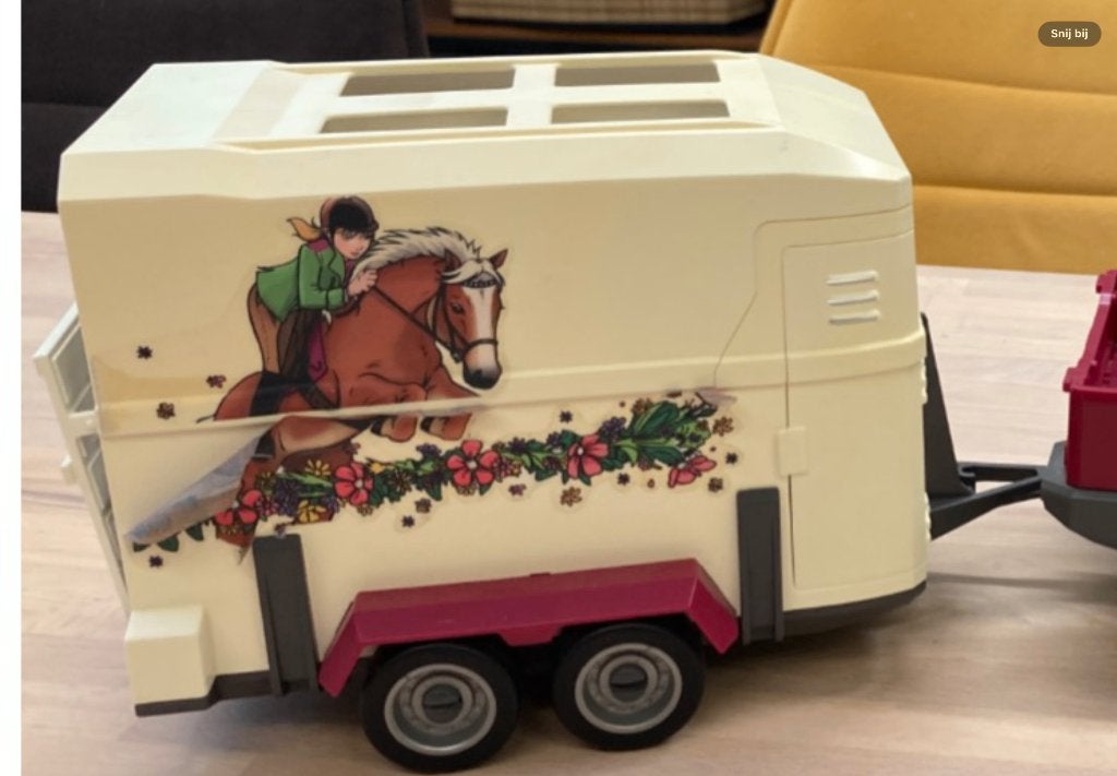Auto met paardentrailer Schleich, Ophalen, Gebruikt