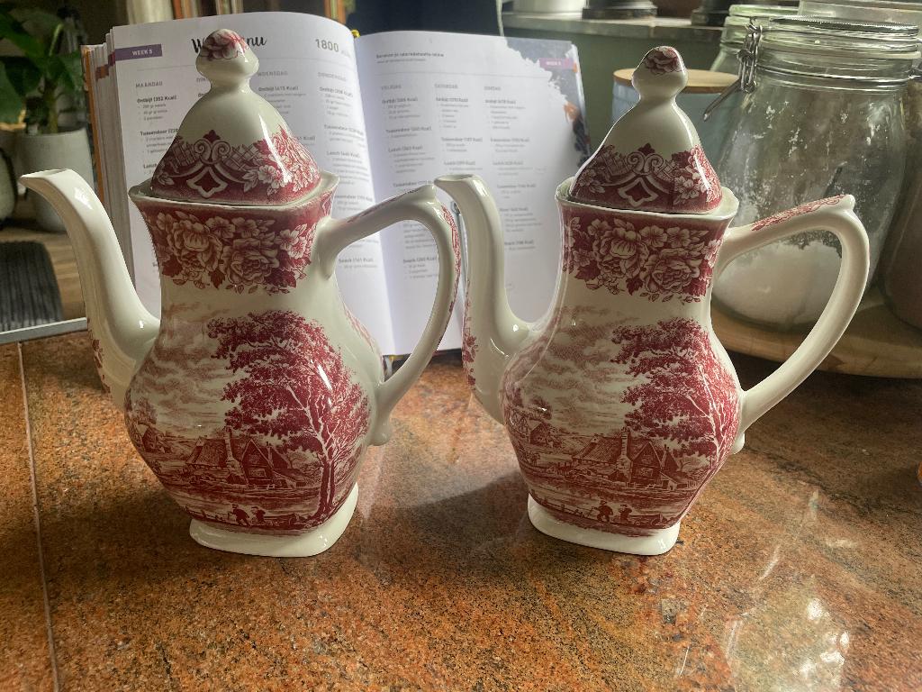 2x koffie thee pot Grindley Homeland, Antiek en Kunst, Ophalen of Verzenden