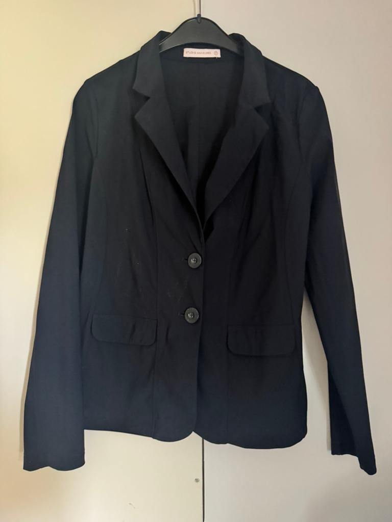 Studio Anneloes clear blazer zwart maat M, Maat 38/40 (M), Zwart, Ophalen of Verzenden, Zo goed als nieuw