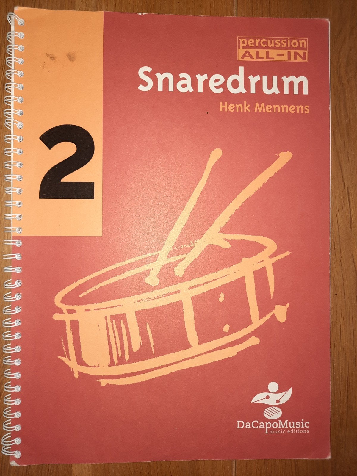 lesboek-Percussion All in Vol.2 for Snaredrum - Henk Mennens, Gebruikt, Overige genres, Drums of Percussie, Les of Cursus
