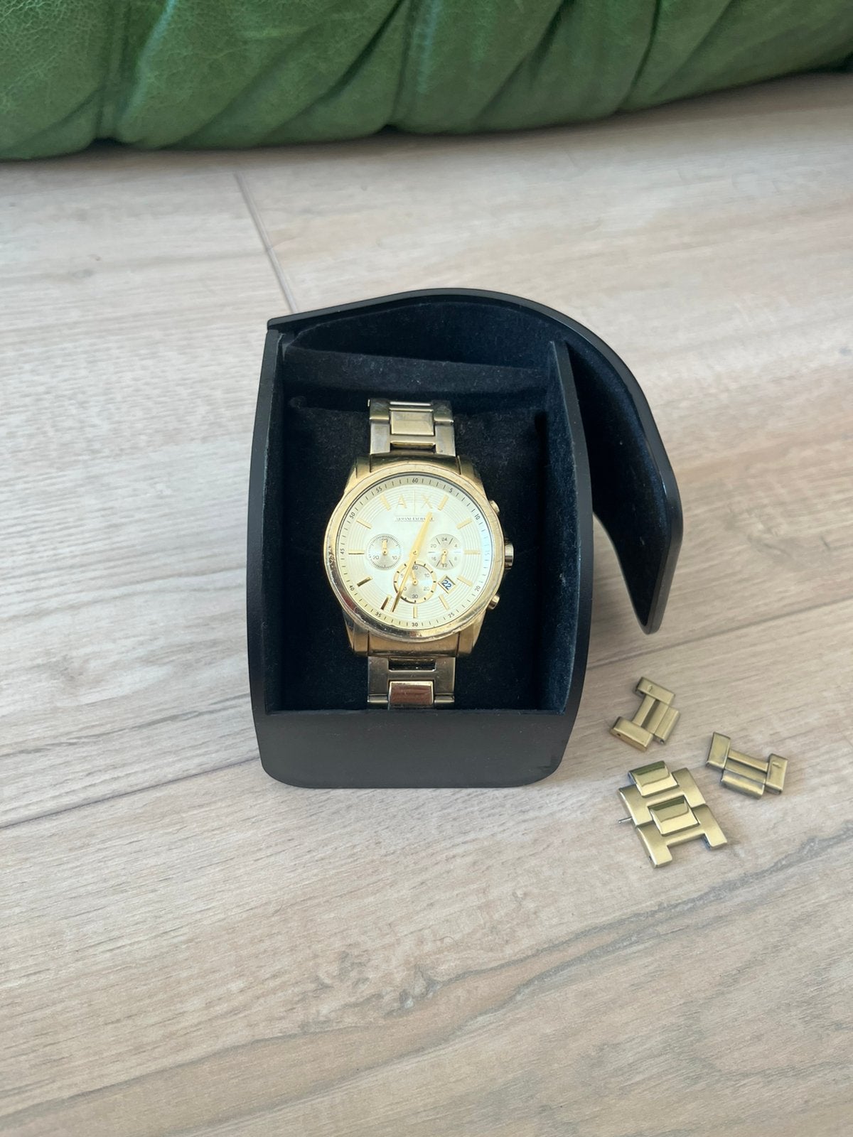 Armani exchange watch, Sieraden, Tassen en Uiterlijk, Overige merken, Staal, Gebruikt, Polshorloge