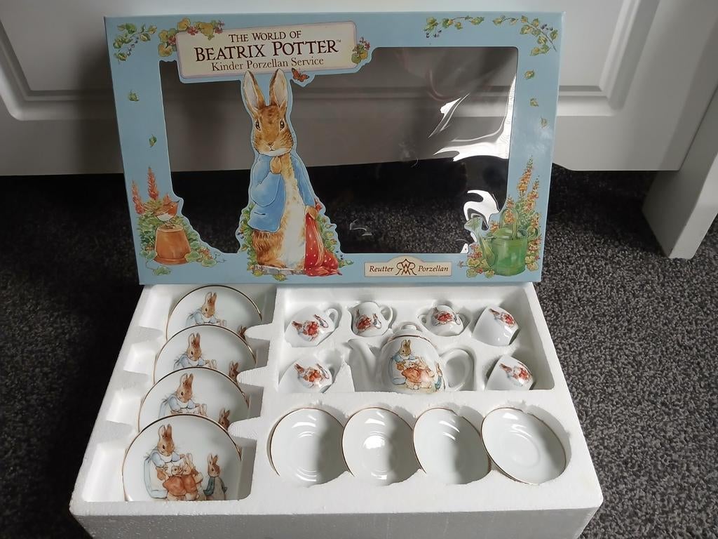 Reutter Porzellan, Beatrix Potter, Peter Rabbit theeservies, Ophalen of Verzenden, Zo goed als nieuw