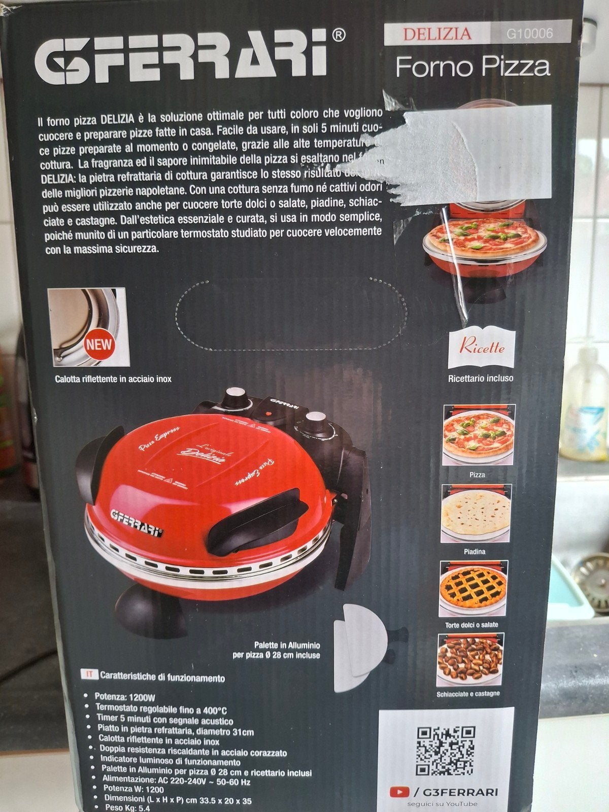 Pizza bakplaat, Ophalen of Verzenden, Nieuw, Vrijstaand, Minder dan 45 cm
