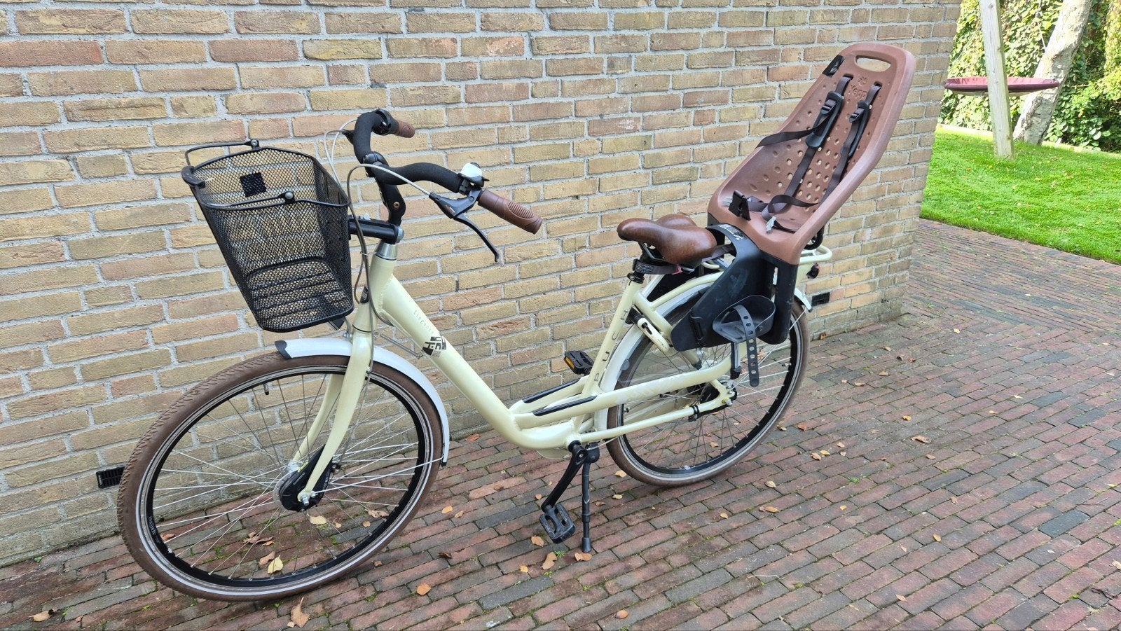 Puch Elegance Damesfiets met Yepp Kinderzitje en Mand, Overige merken, Velgrem, Versnellingen, Ophalen of Verzenden