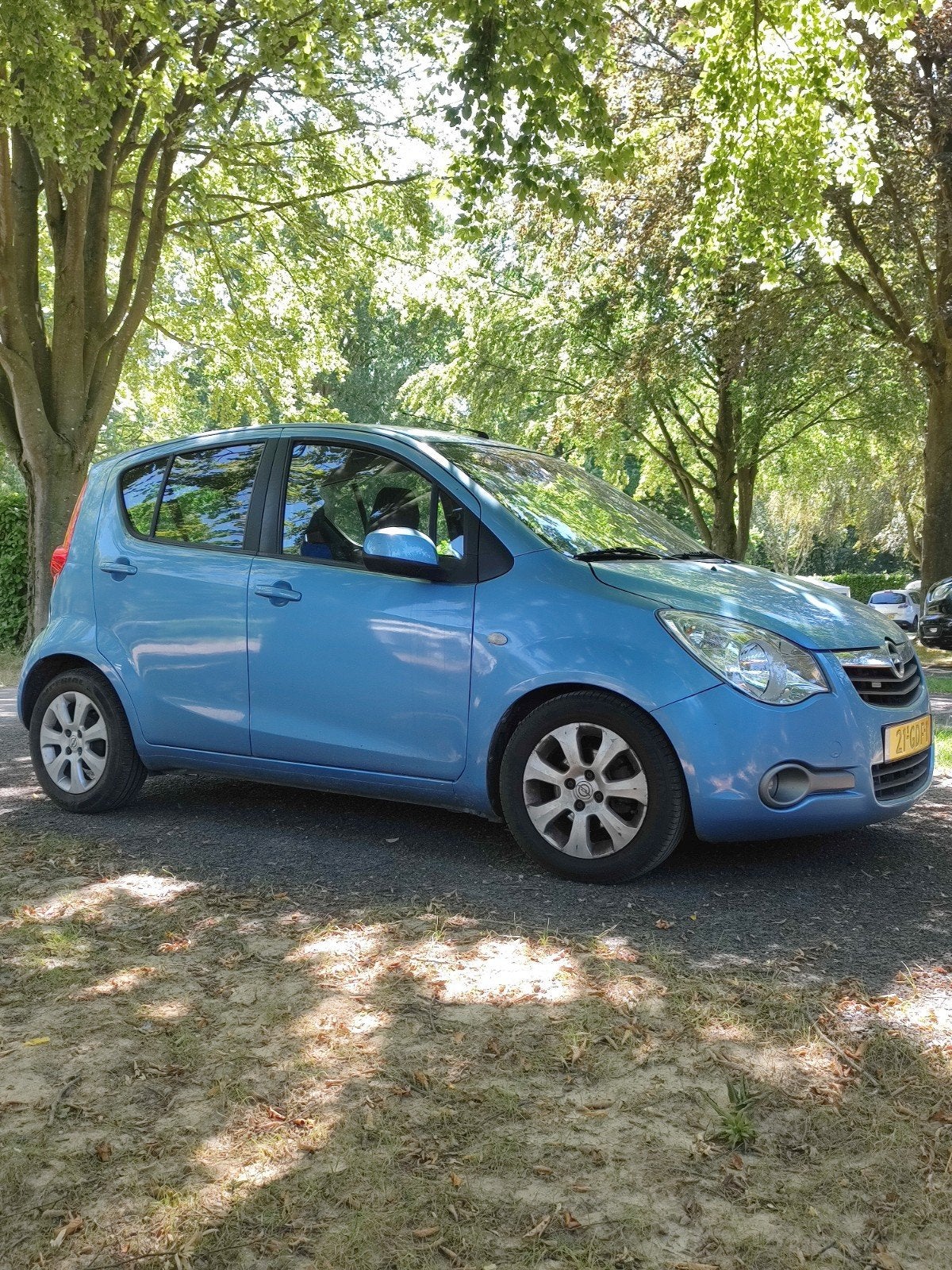 Opel Agila 1.2 16V 2008 Blauw, Auto's, Voorwielaandrijving, 40 €/maand, 4 cilinders, 965 kg