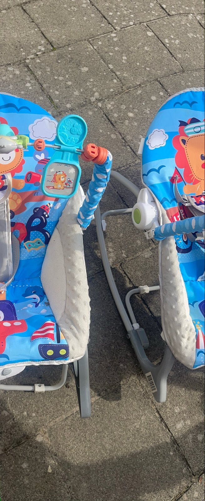 2 Baby wipstoeltjes / schommels met speelboog, Ophalen of Verzenden, Zo goed als nieuw